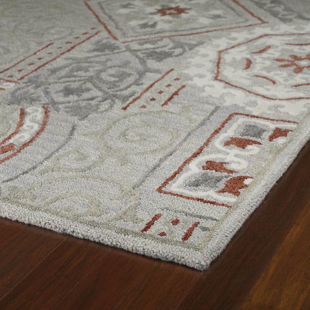 Kaleen Brooklyn 5302-73 Pewter Area Rug Clearance
