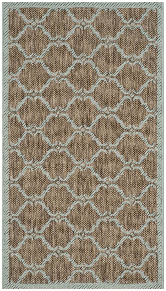 Safavieh Courtyard Cy6009-337 Brown – Aqua Area Rug
