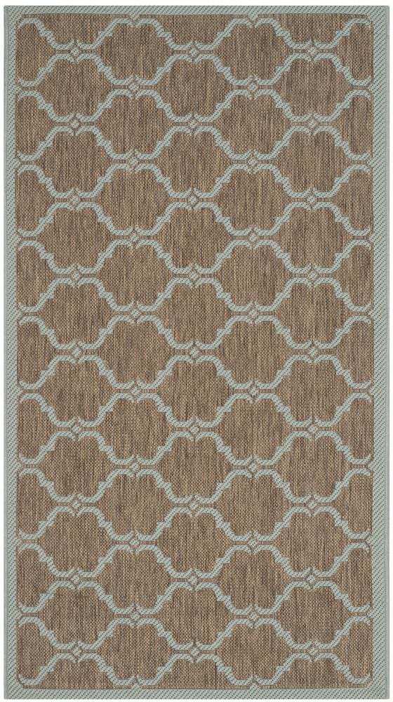 Safavieh Courtyard Cy6009-337 Brown - Aqua Area Rug - Image 2