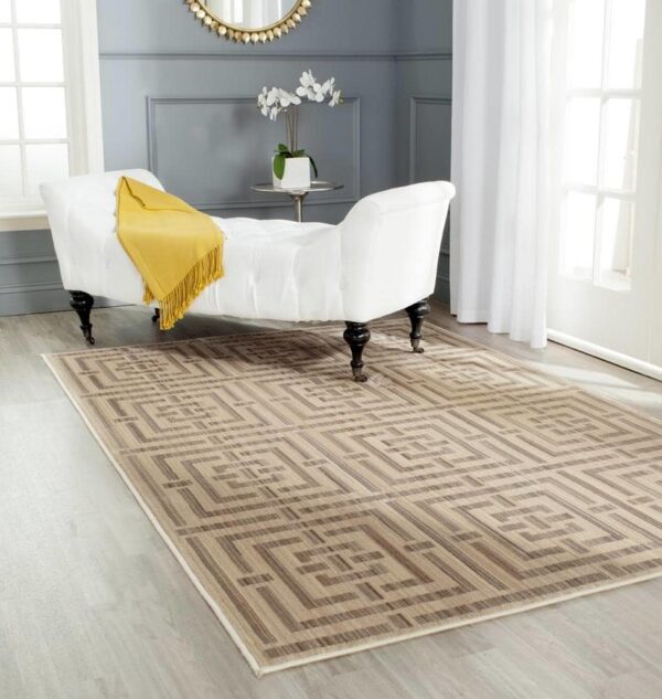 Safavieh Infinity Inf586m Yellow - Taupe Area Rug - Image 2