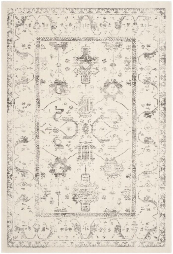 Safavieh Porcello Prl3741b Ivory – Light Grey Area Rug