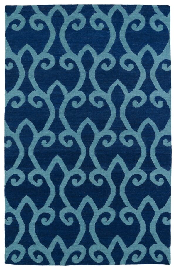 Kaleen Glam Gla05-17 Blue Area Rug Clearance - Image 2