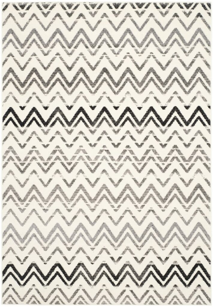 Safavieh Evoke Evk498c Cream – Dark Grey Area Rug