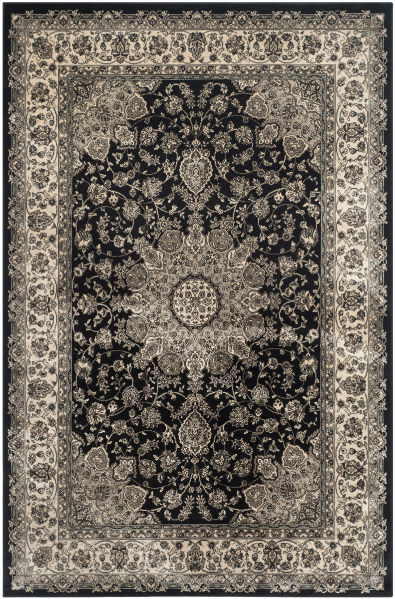 Safavieh Persian Garden Peg605b Black - Ivory Area Rug Clearance