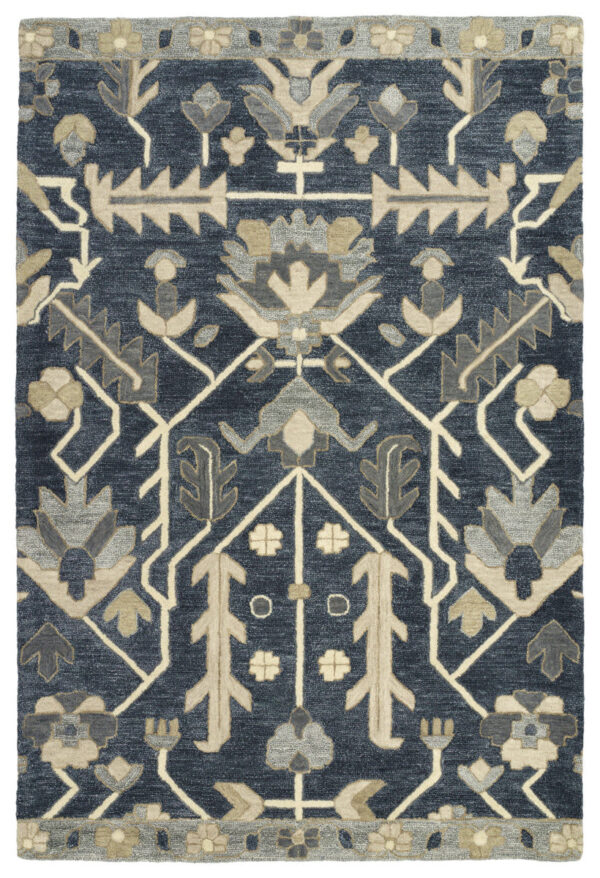 Kaleen Brooklyn 5307-10 Denim Area Rug - Image 3