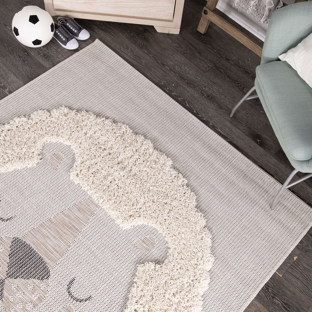 Orian Navajo Spirit Animal Beige Area Rug - Image 2