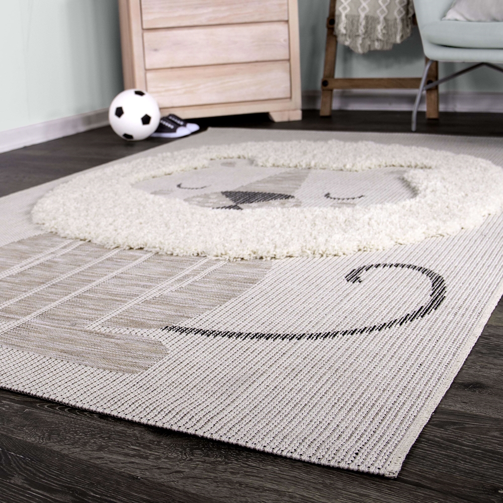 Orian Navajo Spirit Animal Beige Area Rug - Image 3