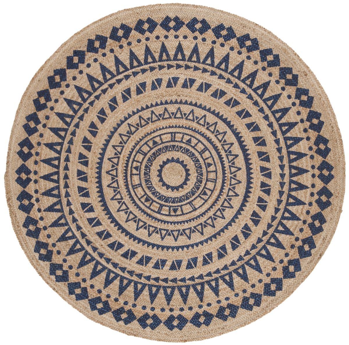 Safavieh Natural Fiber Nf802D Royal Blue - Natural Area Rug - Image 3